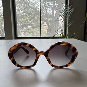 KREWE Eliza Tortoiseshell Sunglasses 49□24